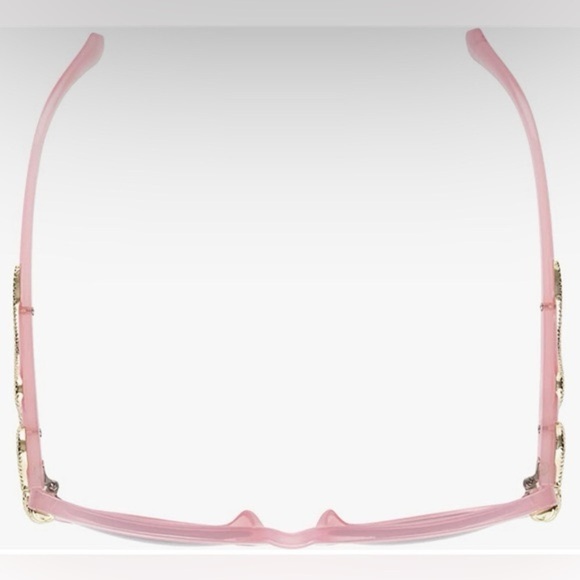 NWOT Betsey Johnson Serpentine Sunglasses Cat Eye PINK - Picture 3 of 7